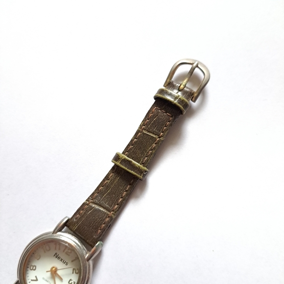 Nexus vintage gold and brown leather band - Picture 3 of 7
